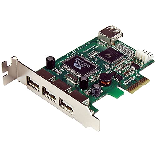 StarTech.com High Speed USB 2.0 4ポート増設PCI Expresカード ロープロファイル対応 外部ポート x3 / 内部ポート x1 PEXUSB4DP