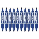ゼブラ(ZEBRA) 油性ペン ハイマッキー 青 10本 B-MO-150-MC-BL