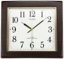 リズム(RHYTHM) シチズン 掛け時計 電波時計 連続秒針 ブラウン CITIZEN ネムリーナアスカ 8MY455-006