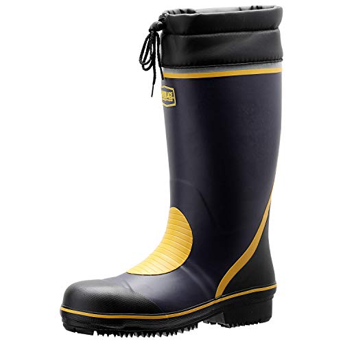 [ミドリ安全] ワークエース 雪上用 安全作業靴 長靴 先芯入り 耐滑 反射テープ 777 防寒 ネイビー 26.5 cm