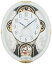 リズム(RHYTHM) ディズニー ミッキー フレンズ 掛け時計 電波時計 からくり時計 メロディ付き 白 4MN509MC03