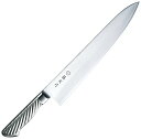 藤寅作 牛刀 300mm 日本製 コバルト合金鋼 両刃 肉切りだけでなく魚や野菜の調理に使えるシェフナイフ 柄は握りやすいトルネード模様 オールステンレス 食洗...