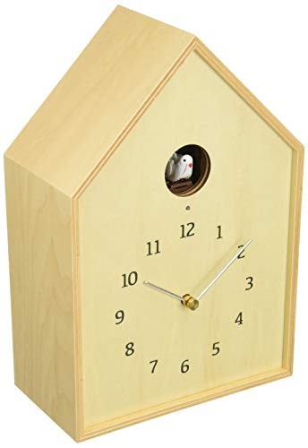 レムノス カッコー時計 アナログ バードハウス 天然色木地 ナチュラル Birdhouse Clock NY16-12 NT Lemnos 18.1×26.8×9.8cm レムノス カッコー時計 アナログ バードハウス 天然色木地 ナチュラル Birdhouse Clock NY16-12 NT Lemnos 18.1×26.8×9.8cm