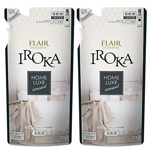 楽天GOODWOODSまとめ買いフレアフレグランス 柔軟剤 IROKA（イロカ） HomeLuxe（ホームリュクス） 詰め替え 480ml×2個