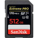 SanDisk サンディスク Extreme Pro SDXC 512GB カード UHS-I 超高速U3 V30 Class10 4K対応［並行輸入品］