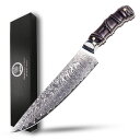 Utaki 牛刀包丁 包丁 ダマスカス 67層 V金10号 200mm オシャレな天然木の竹形になるのハンドル 毎日使える物を贈るなら