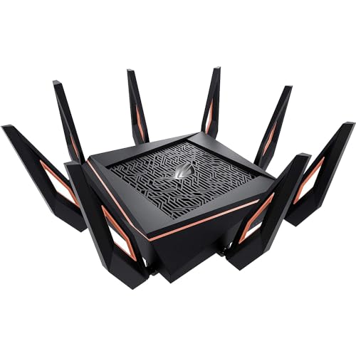 ASUS WiFi 無線ルーター WiFi6 4804+4804+1148Mbps トライバンドゲーミング GT-AX11000 メッシュ機能付 3階建 / 4LDK PS5/Nintendo Switch/iPhone/android 対応