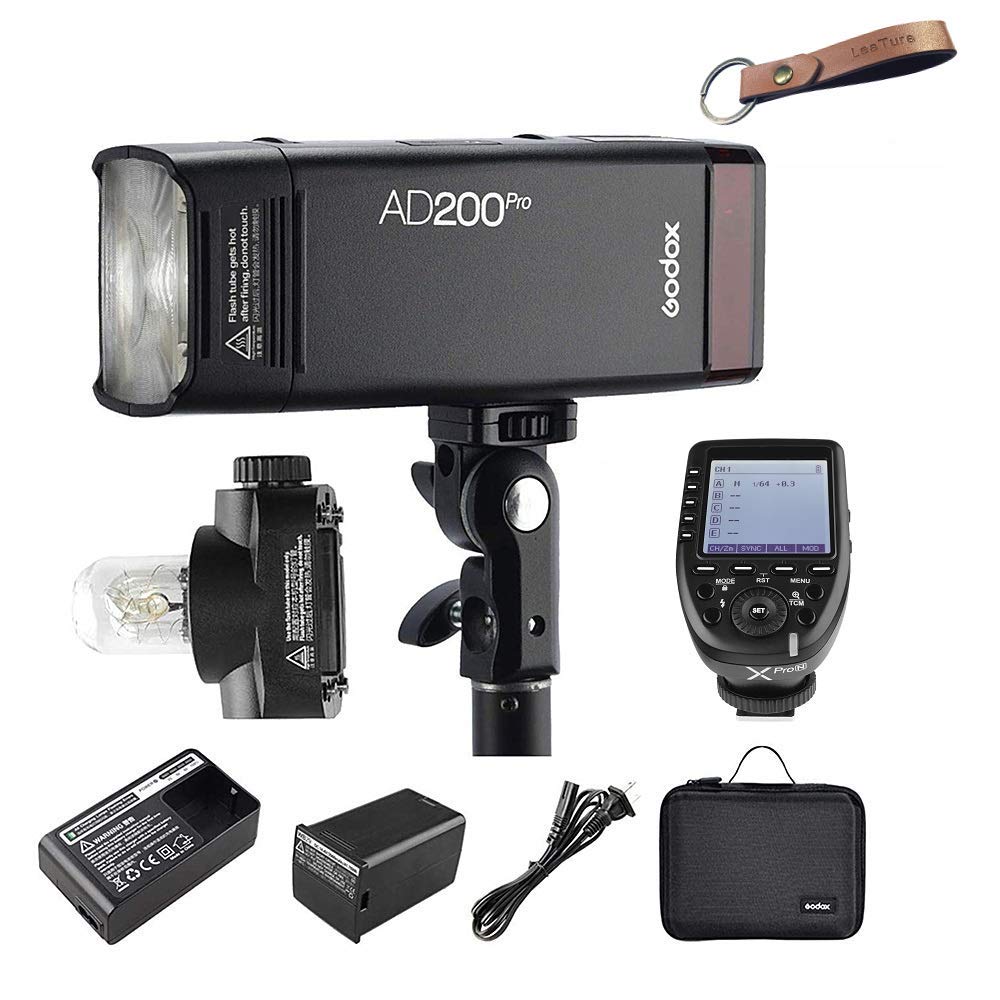 Godox AD200Pro TTL|PbgtbVAXProNgX~b^[Zbg 2.4GCXXVXe GN 52/60 HSS1/8000 tp[tbV500 eʂ̓dr iAD200ProAXProNj [sAi]