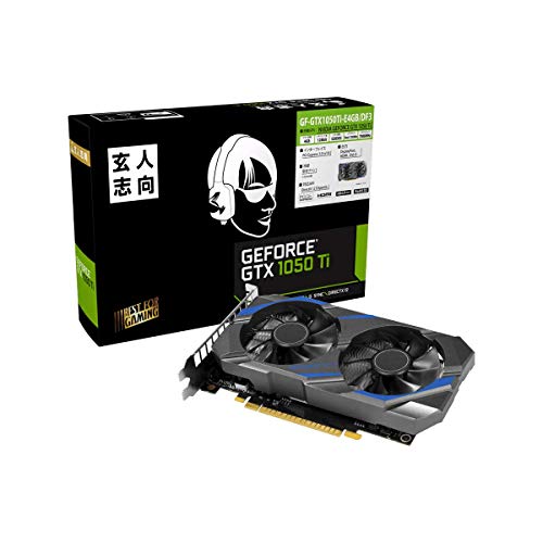 玄人志向 NVIDIA GeForce GTX 1050Ti 搭載 グラフィックボード 4GB デュアルファン GF-GTX1050Ti-E4GB/DF3