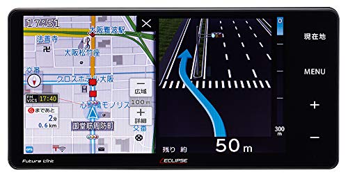 デンソーテン カーナビ ECLIPSE Rシリーズ AVN-R10W 7型ワイド トヨタ/ダイハツ用変換コード付 トヨタマップマスター地図搭載 無料地図更新/フルセグ/Bluetooth/Wi-Fi/DVD/CD/SD/USB/VICS WIDE/タッチパネル/WVGA イクリプス DENSO TEN