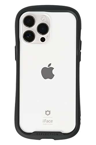 iFace Reflection iPhone 14 Pro Max ケース クリア 強化ガラス (ブラック)アイフェイス アイフォン14promax 用 iphone14プロマックス 用 カバー 韓国 耐衝撃 透明 ストラップホール