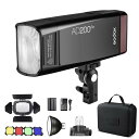 GODOX AD200Pro フラッシュストロボ 200W 2.4G TTL 1/8000 HSS スピードライト バーンドア ハニカムグリッド 4色フィルター...