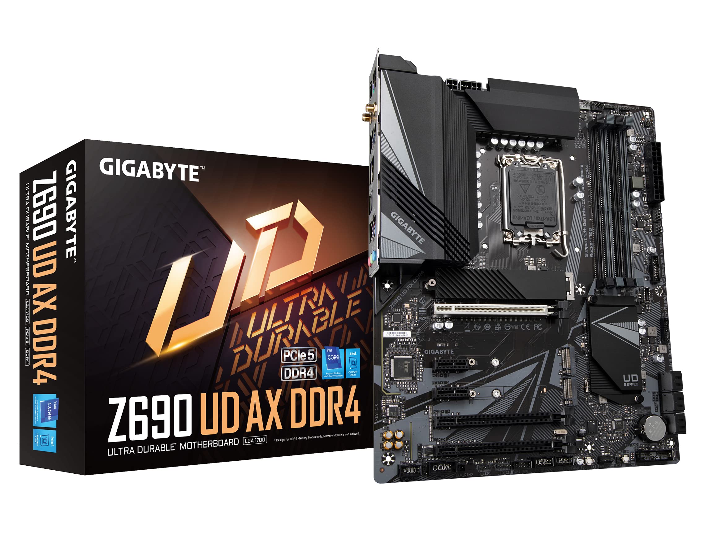 GIGABYTE Z690 UD AX DDR4 Rev.1.x マザーボード ATX Intel Z690チップセット搭載 第12世代CPU(LGA1700)対応 MB5762 ブラック