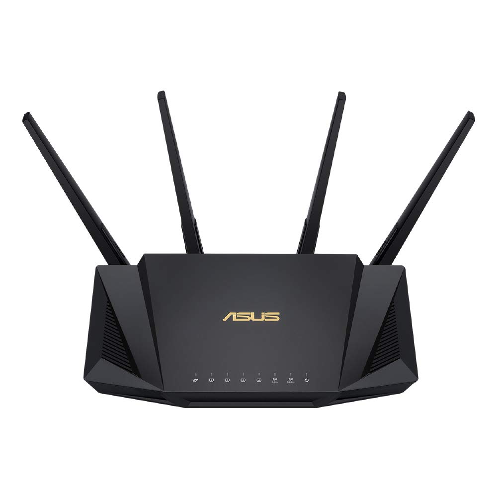 ASUS WiFi 無線 ルーター WiFi6 2402 574Mbps v6プラス/ OCNバーチャルコネクト対応デュアルバンド デュアルバンド RT-AX3000 V2 Broadcom クワッドコア CPU 1.7GHzメッシュセキュリティ機能付 3階建/4LDK