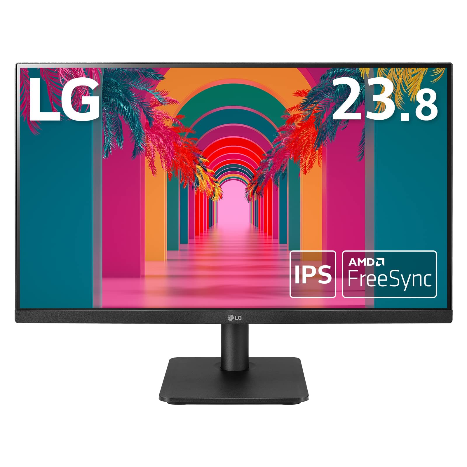 LG フレームレス モニター ディスプレイ 24MP450-B 23.8インチ/フルHD/IPSアンチグレア/HDMI,DP,D-Sub/FreeSync/75Hz/高さ調節/フリッカーセーフ、ブルーライト低減機能/3年安心・無輝点保証