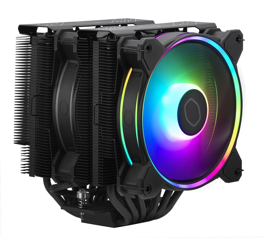 Cooler Master Hyper 622 HALO BLACK 6本ヒートパイプ デュアルタワーファン LGA1700・AM5・AM4対応 空冷CPUクーラー RR-D6BB-20PA-R1 FN1958