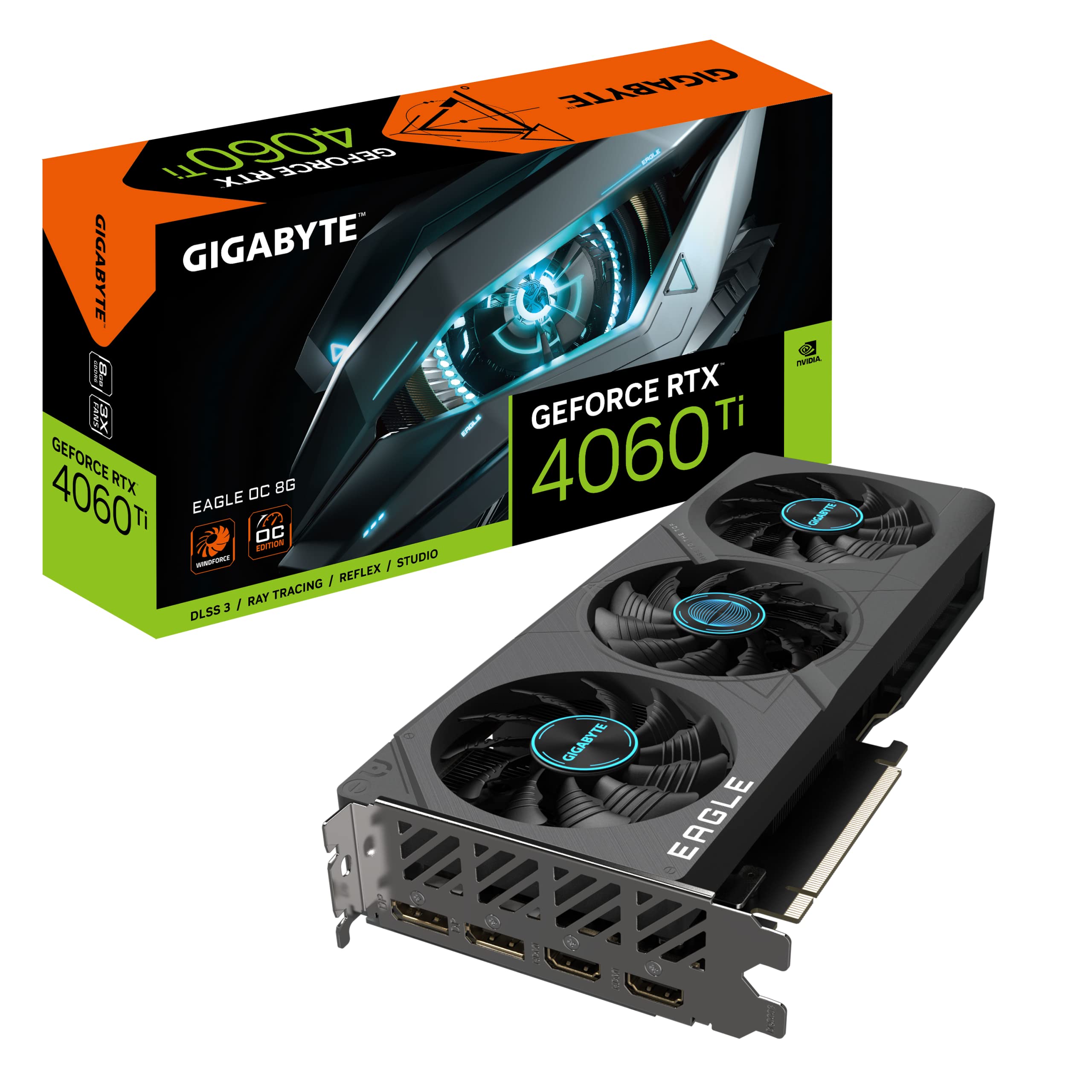 GIGABYTE NVIDIA GeForce RTX4060Ti搭載 グラフィックボード GDDR6 8GB国内正規代理店 GV-N406TEAGLE OC-8GD