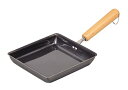 パール金属 ワイド 卵焼き フライパン 17.5×19cm IH対応 玉子焼き器 鉄職人 日本製 HB-909