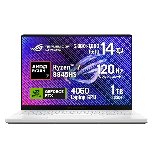 ASUS ߥ󥰥ΡPC ROG Zephyrus G14 GA403UV 14.0 RTX 4060 Ryzen7 8845HS 32GB SSD1TB եå졼120Hz ߥ͡ȥܡ Windows 11 ưԽ Xbox Game Pass 3Ѹդ GA403UV-R7R4060W