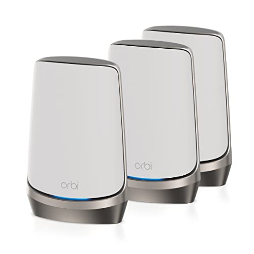 ネットギア NETGEAR Orbi WiFi6E 6GHz対応 AXE11000 クアッドバンド メッシュWiFi 3台セット 無線LANルーター 11ax RBKE963 無償メーカー3年保証 10G WANポート/2.5G LANポート搭載 Nintendo Switch/PS5/iPhone/android