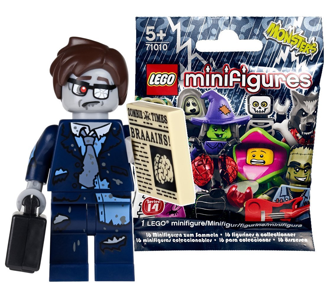 レゴ（LEGO） ミニフィギュア シリーズ14 ビジネスマン・ゾンビ(未開封品)｜LEGO Minifigures Series14 Zombie Businessman 71010-13