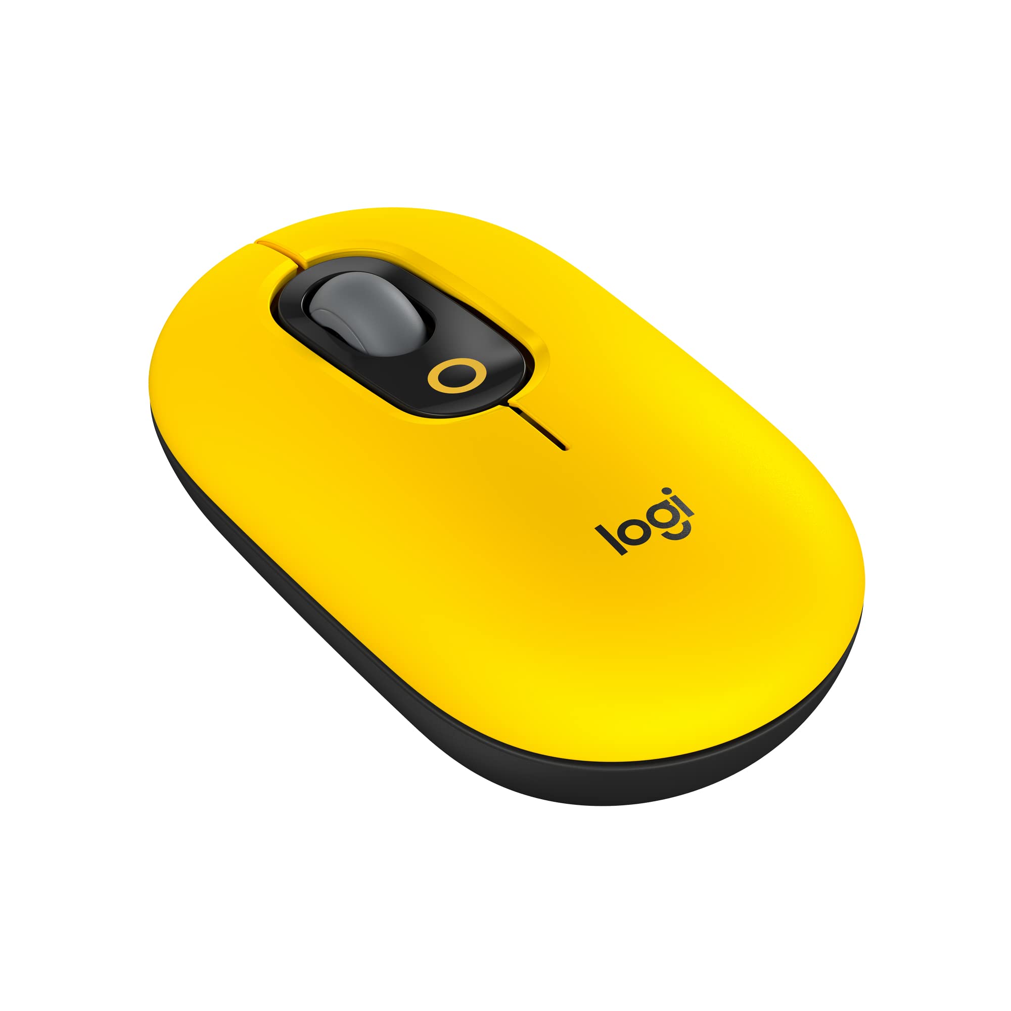 ロジクール POP MOUSE M370YL 静音 ワイヤレスマウス 無線 Bluetooth Logi Bolt Unifying非対応 左右対称 windows mac iPad Chrome OS Surface スクロールホイール イエロー M370 国内正規品