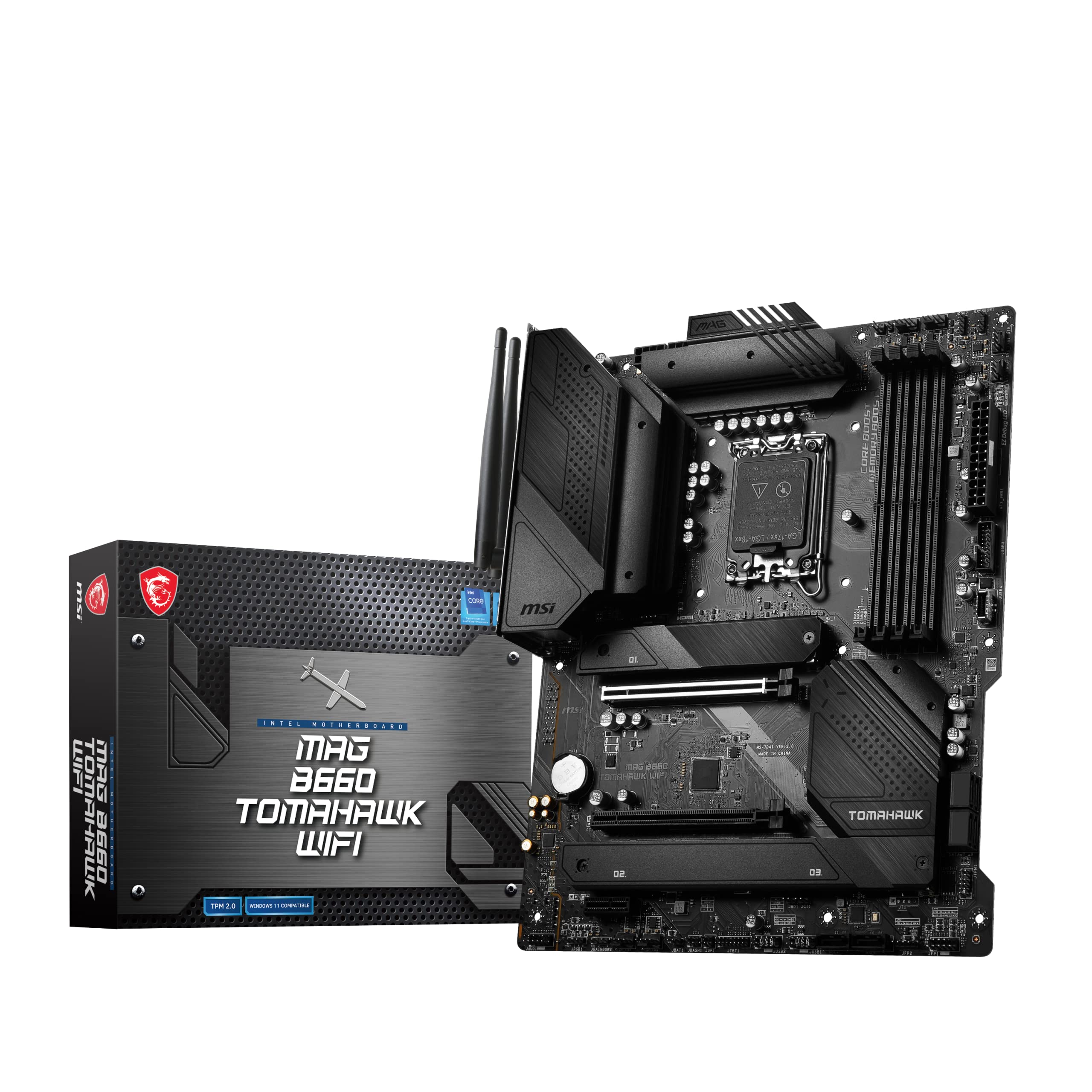 MSI MAG B660 TOMAHAWK WIFI マザーボード ATX Intel B660チップセット搭載 第12世代CPU(LGA1700)対応 MB5697