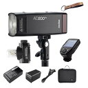 Godox AD200Pro TTLポケットフラッシュ XProSトランスミッターセット 2.4GワイヤレスXシステム GN 52/60 HSS1/8000 フルパワーフラッシュ500回 大容量の電池 （AD200Pro XProS） 並行輸入品