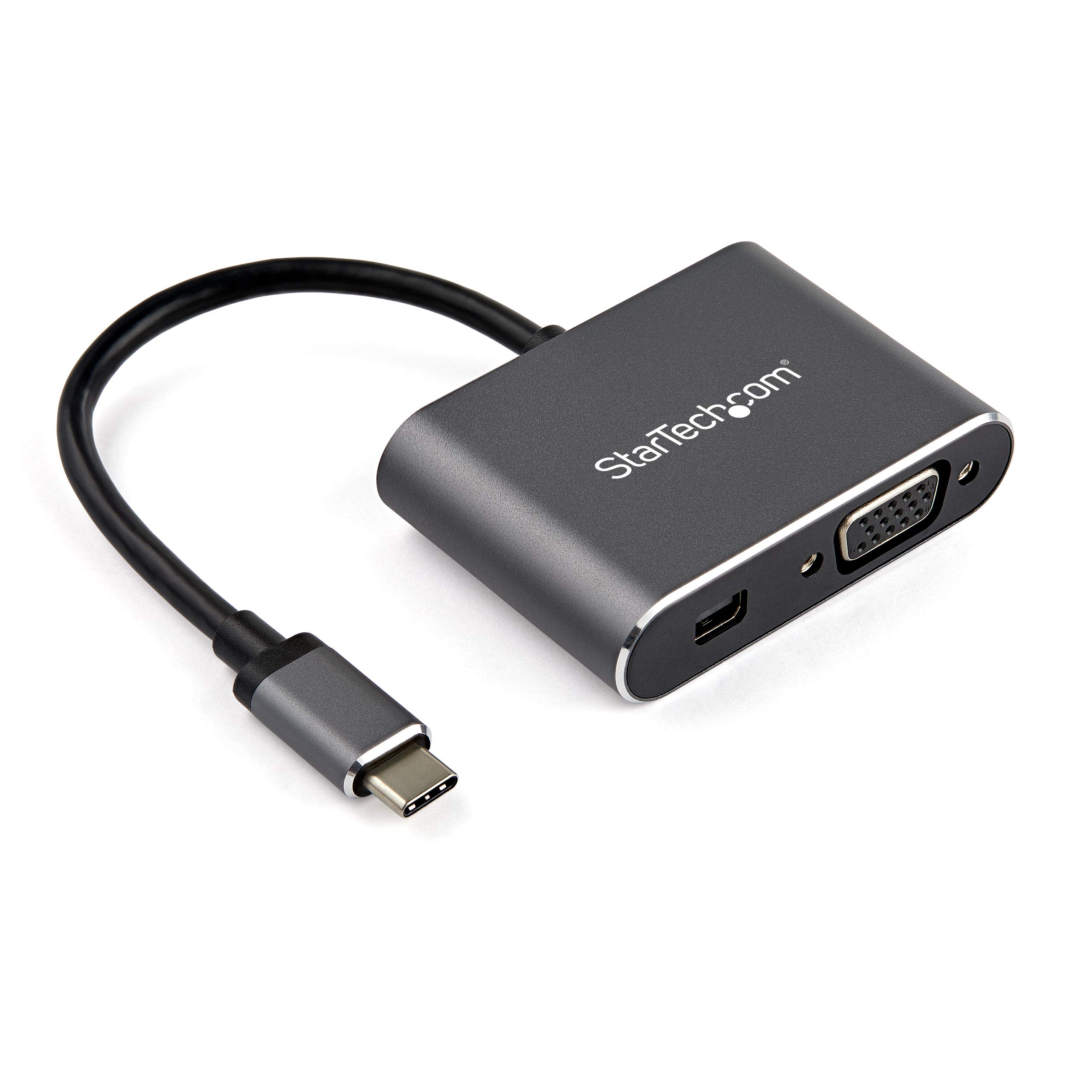 StarTech.com USB Type-C マルチ変換アダプタ Mini DisplayPort(4K/60Hz)またはVGA出力 アルミ筐体 HDR..