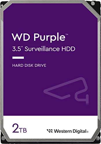 ウエスタンデジタル(Western Digital) WD Purple 内蔵 HDD ハードディスク 2TB CMR 3.5インチ SATA キャッシュ64MB 監視システム メーカー保証3年 WD23PURZ-EC 国内正規取扱代理店