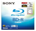 SONY ブルーレイディスク 録画用 BD-R 追記型 1層 6倍速 25GB 1枚パック ホワイト ...