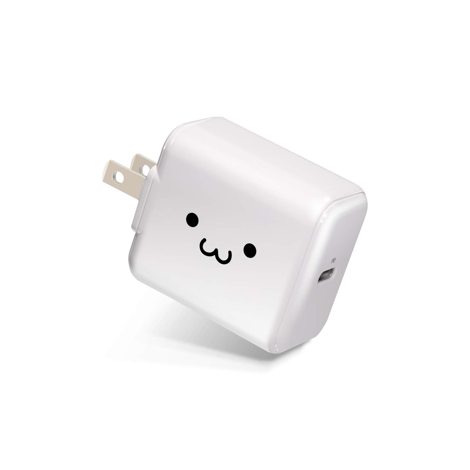 エレコム USB コンセント 充電器 18W ( USB PD対応 ) Type-C×1 折畳式プラグ PSE適合 ホワイトフェイス MPA-ACCP02WF