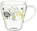 山加商店 MOOMIN (ムーミン) 耐熱ガラス マグカップ 大きい 330ml ムーミン グッズ コーヒーカップ 紅茶 カップ ティーカップ 耐熱マグカップ ...