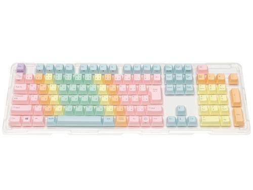 FILCO マカロン キーキャップセット 108 かなアリ 日本語配列(91キーTKL共通) キープラー同梱 指ごとに別カラーキーを配置 FKCS108JR