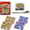 ペーパーマリオRPG -Switch +マリオフェイスタオル2種セット(マリオパターンエンドパターン)ダイカットマスキングテープ 同梱