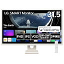 LG スマートモニター / 32SR50F-W/MyView Smart Monitor / 31.5インチ フルHD/webOS/IPS/sRGB 99% / ハーフグレア / 5W+5Wスピーカー / AirPlay 2 / Miracast/USB Type-A/HDMI(eARC) / スリムデザイン/ホワイト/チューナーレステレビ/ 3年安心無輝点