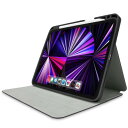 エレコム iPad Pro 11インチ 第4/3/2世代 (2022/2021/2020年) ケース オートスリープ/ウェイク マグネット固定 Apple Pencil収納 ペンスタンド付 ブラック TB-A21PMSABK
