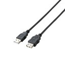 エレコム データ転送用 USB延長ケーブル USB2.0 Aオス-Aメスタイプ 5m RoHS指令準拠環境配慮パッケージ ブラック U2C-JE50BK