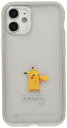 グルマンディーズ ポケットモンスター IIIIfit Clear iPhone12 mini(5.4インチ)対応ケース ピカチュウ POKE-666A グレー