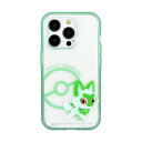 グルマンディーズ ポケットモンスター IIIIfit(イーフィット) iPhone15 Pro 対応 ケース ニャオハ POKE-871E