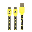 グルマンディーズ ポケットモンスター USB Type-C 対応 同期&充電ケーブル ピカチュウ POKE-824A