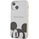 グルマンディーズ ディズニーキャラクター、ピクサーキャラクター | iPhone13 mini/12 mini(5.4インチ)対応 ソフトケース ミッキーマウス DN-869A グレー
