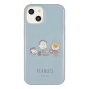 グルマンディーズ ピーナッツ iPhone 14 / 13 (6.1インチ) 対応 ソフトケース ランチ SNG-698B