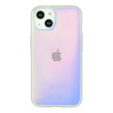 グルマンディーズ IIIIfit Clear Premium (イーフィット クリア プレミアム) iPhone15 Plus / 14 Plus 対応 ケース オーロラ IFT-165AUR
