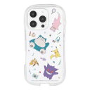 グルマンディーズ ポケットモンスター iPhone16 Pro 対応 クリスタルクリアケース カントー地方 POKE-942A