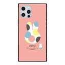グルマンディーズ ミッフィー オータムカラー iPhone12 Pro Max(6.7インチ)対応 スクエアガラスケース ピンク MF-193PK