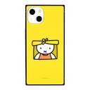 グルマンディーズ ミッフィー iPhone 14 / 13 (6.1インチ) 対応 スクエアガラスケース テント MF-364YE