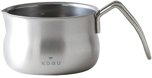 KOGU 珈琲考具 ミルクパン 12cm 日本製 食洗機対応 直火専用 注ぎやすい持ち手 液だれしにくい 目盛付き 1L 小さい 片手鍋 ステンレス ツヤ消し仕上げ アウトドア 燕三条 40624 プレゼント 誕生日 記念日 ギフト 贈り物 下村企販 下村企販のサムネイル