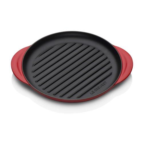 ルクルーゼ(Le Creuset) 鋳物 ホーロー 鍋 ラウンドグリル 25 cm チェリーレッド ガス IH オーブン 対応 日本正規販売品のサムネイル