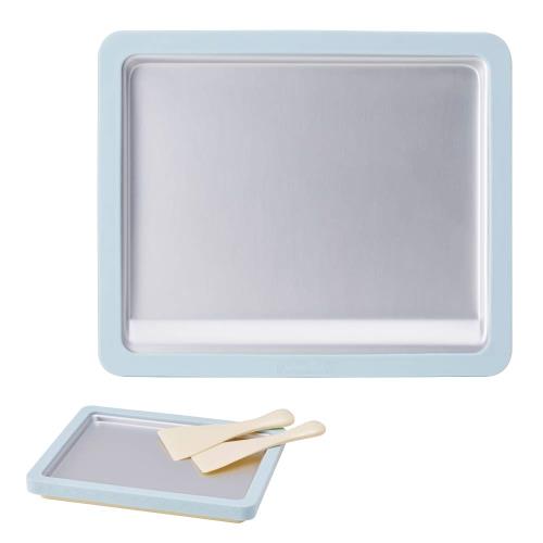 ドウシシャ シャーベットメーカー ハピロール ファンファンシャーベット レシピ付き ヘラ2本付 ブルー ..